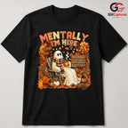 Cozy Ghost Character T-Shirt Unisex Spooky Fall Halloween Gift Adults Teens