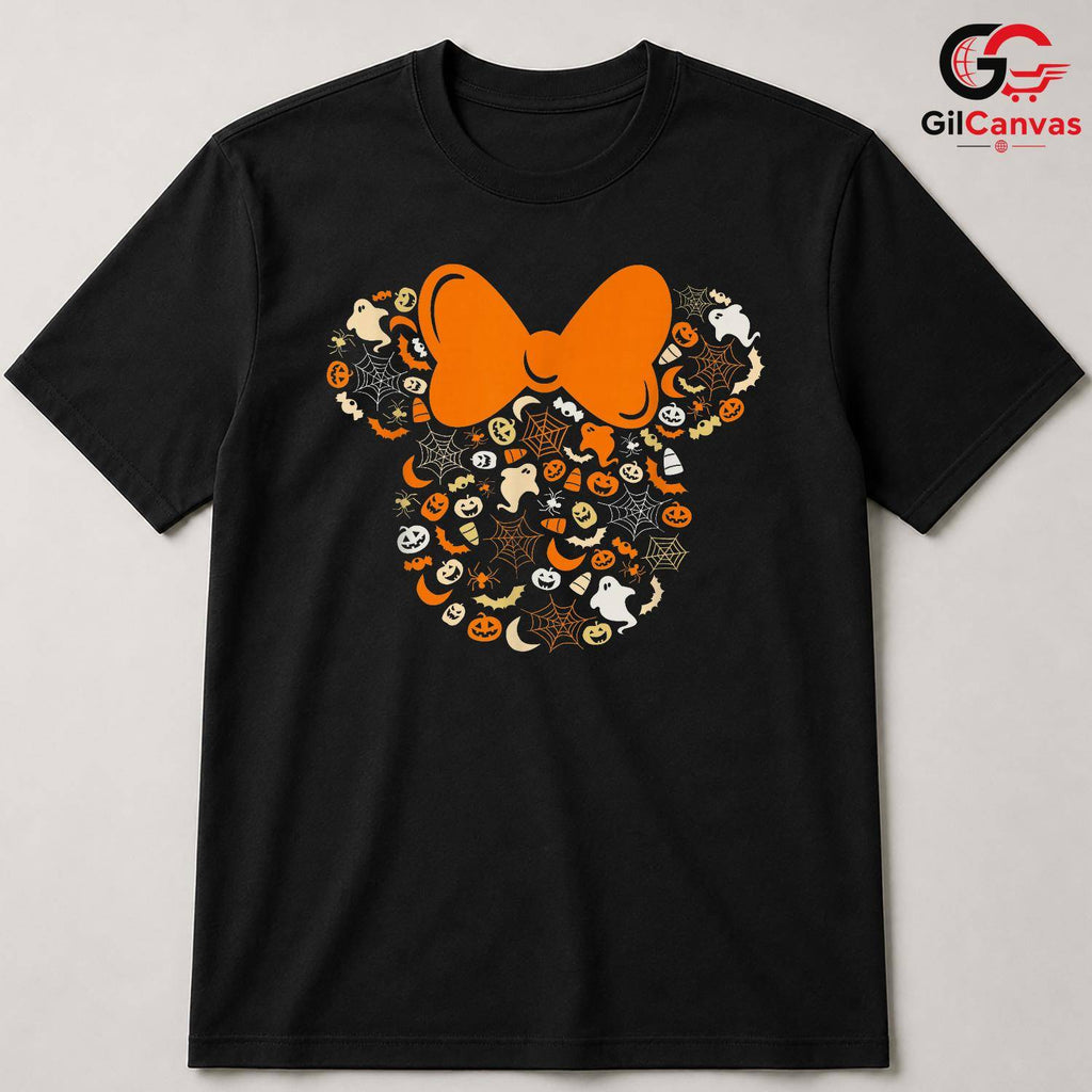 Cute Cartoon Mouse Fall T-Shirt Unisex Fun Halloween Celebration Gift For Kids
