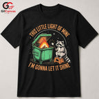 Cute Colorful Raccoon T-Shirt Unisex Festive Party Environment Lover Graphic Tee