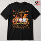 Cute Fall Gnome T-Shirt Unisex Thanksgiving Autumn Celebration Gift Adults