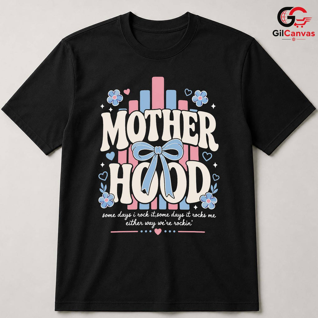 Cute Floral Motherhood T-Shirt Mothers Day Comfortable Unisex Graphic Tee