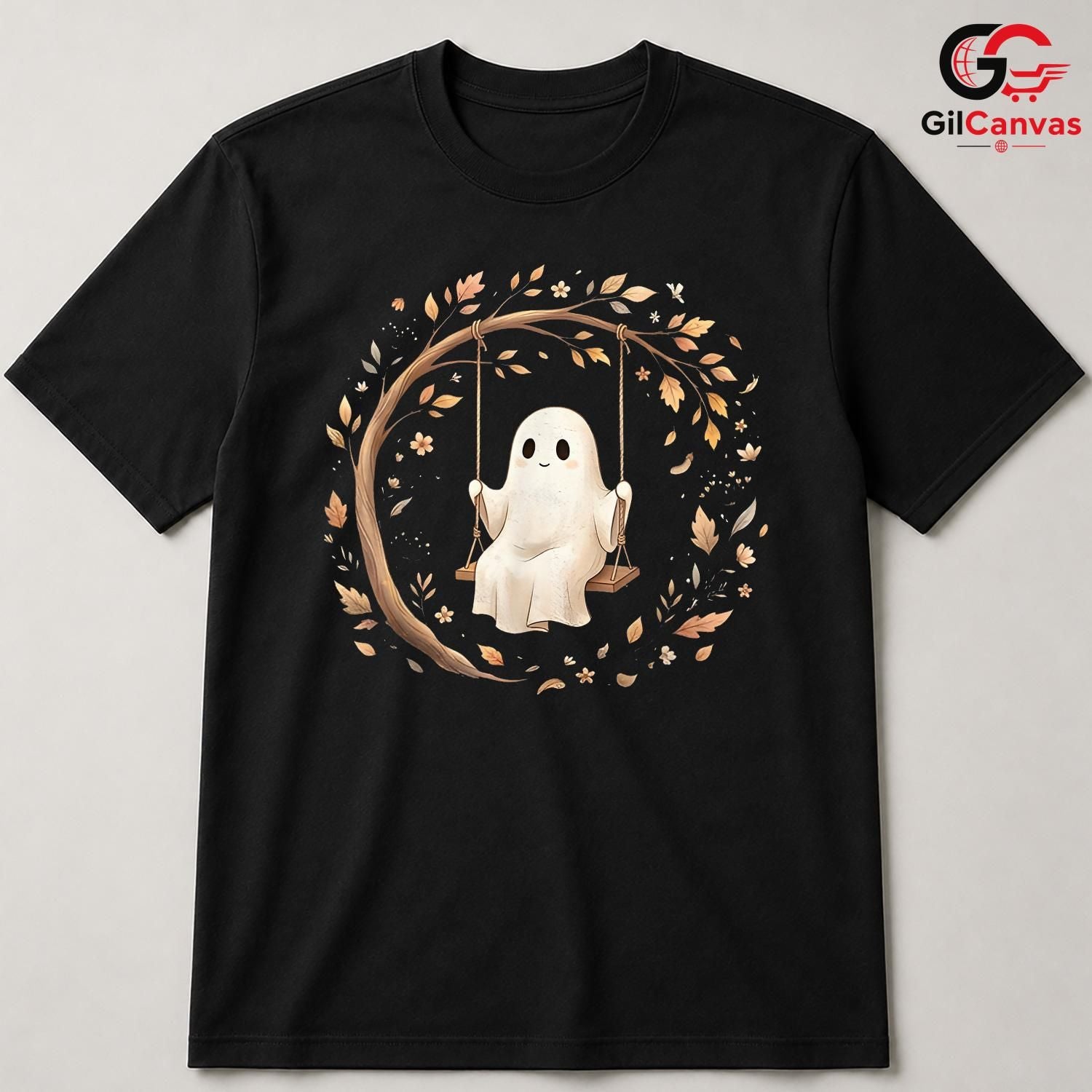 Cute Ghost Lover Fall Tee Shirt Unisex Spooky Halloween Party Gift Kids Teens
