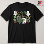 Cute Ghost Plant Lover Tee Shirt Unisex Spooky Botanical Gardening Gift Idea