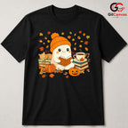 Cute Ghost Reading T-Shirt Unisex Spooky Halloween Book Gift Kids And Teens