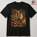 Cute Ghosts Pumpkins Fall Tee Shirt Unisex Spooky Farmhouse Gift For Family