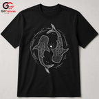 Cute Ocean Lover Shark T-Shirt Men Women Perfect Gift Occasion Marine Graphic