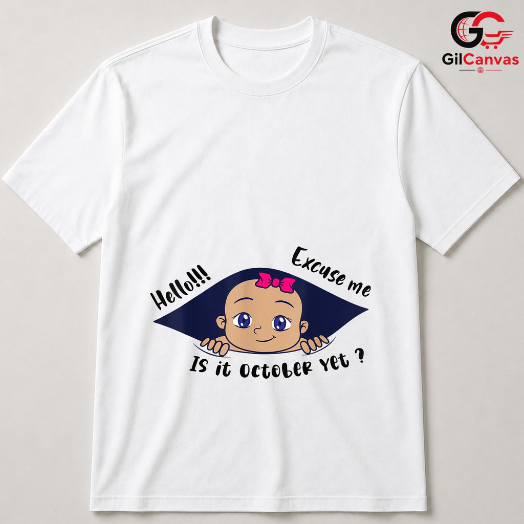 Cute October Character T-Shirt Unisex Adorable Hello Gift Idea For Kids Teens