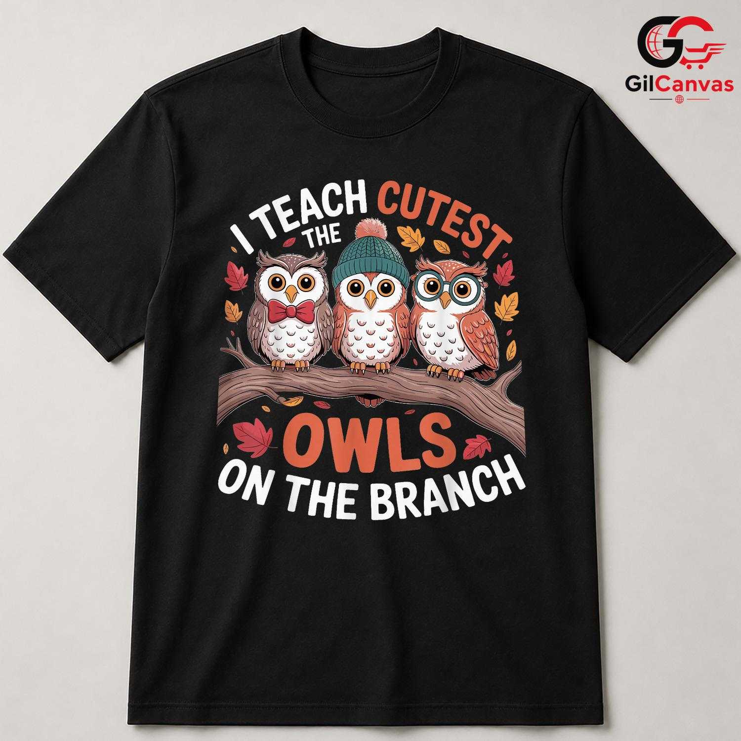 Cute Teacher Owl Fall T-Shirt Unisex Fun Autumn School Event Perfect Gift