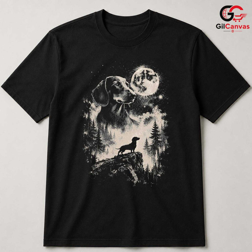 Dachshund Dog Lover Gift T-Shirt Night Out Unique Pet Unisex Graphic Apparel