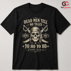 Dead Men Tell No Tales T-Shirt Pirate Skull Halloween Unisex Vintage Graphic Tee
