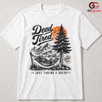 Dead Tired Hammock T-Shirt Chill Skeleton Vacation Unisex Outdoor Humor Apparel
