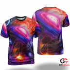 Deep Space Galaxy 3D T-Shirt, Cool Unisex Astronomy Tee Gift For Enthusiasts