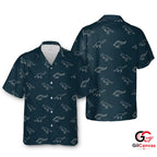 Dinosaur Print Hawaiian Shirt For Summer Fun Unisex Comfortable Beachwear