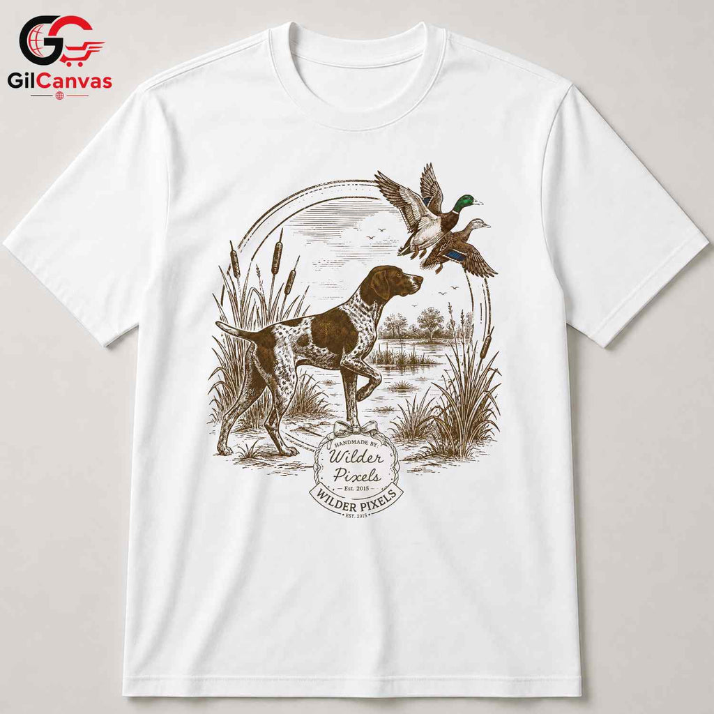 Dog Hunting Season T-Shirt Unisex Pet Lover Illustration Casual Graphic Apparel