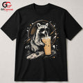 Drink Raccoon Summer T-Shirt Men Women Animal Lover Cool Graphic Vacation Shirt