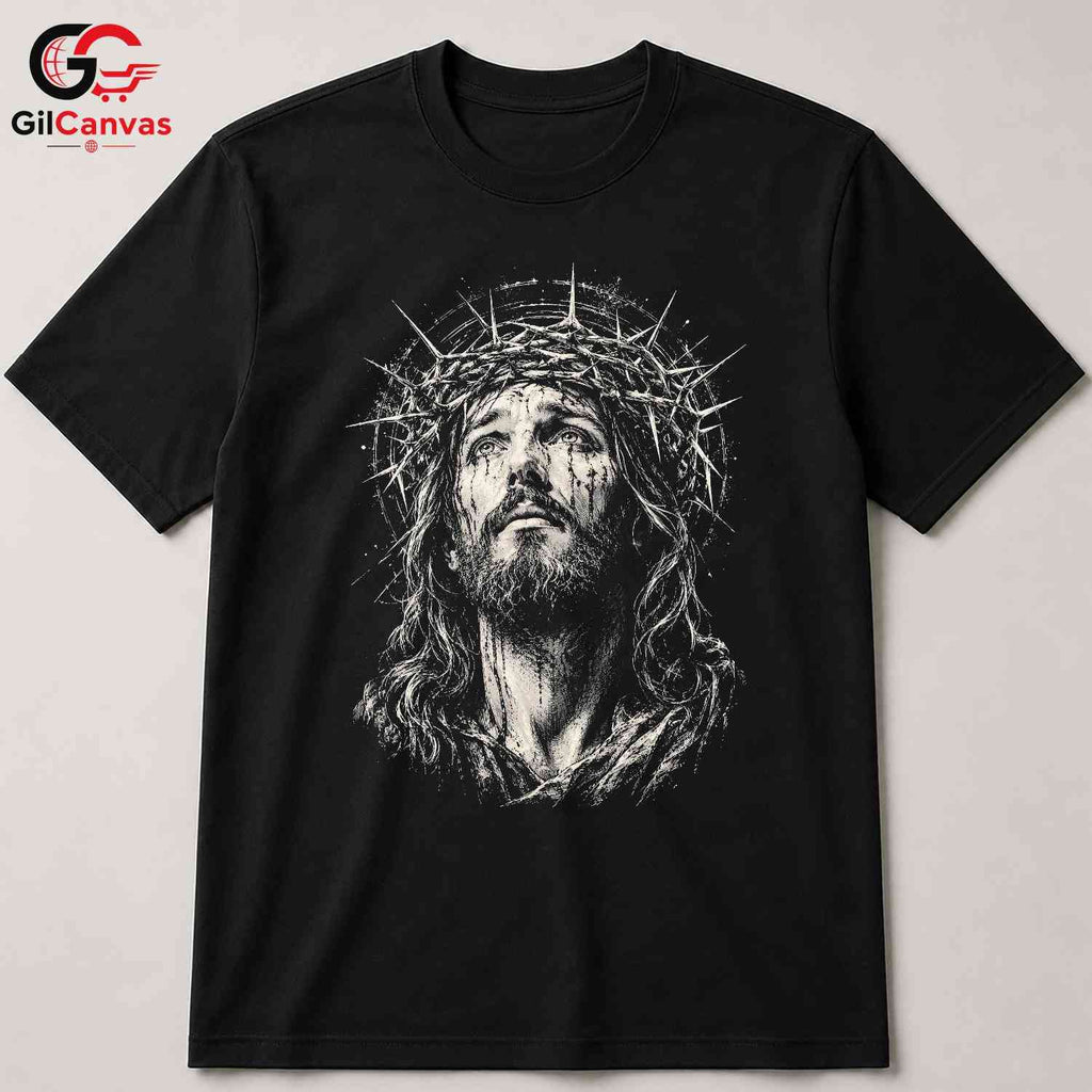 Easter Christ Portrait Shirt Faith Based Religious Apparel Men Women Apparel