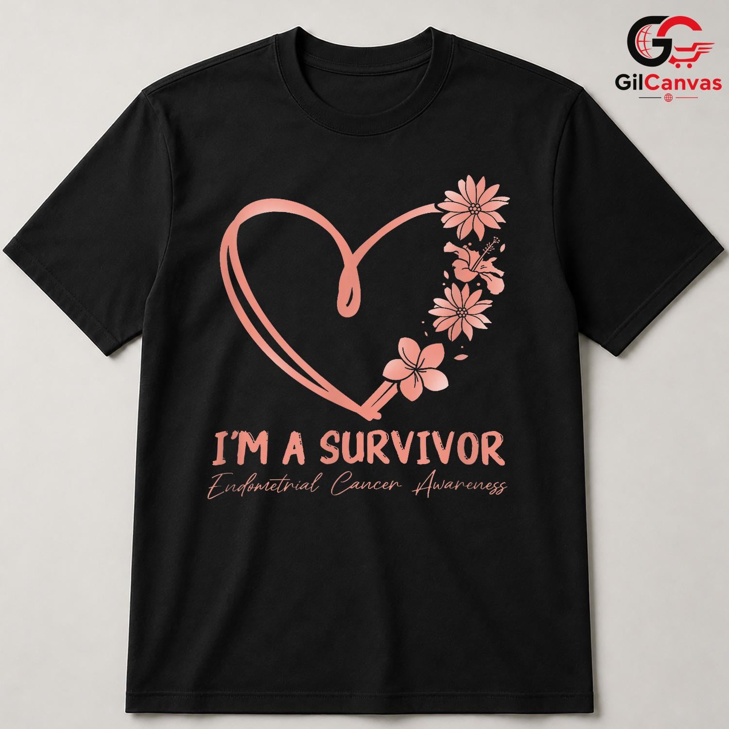 Endometrial Cancer Ribbon Tee Unisex Survivor Support Event Gift For Women