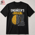 Engineer Brain Science T-Shirt Unisex Gift For Engineering Lovers Graphic Shirt