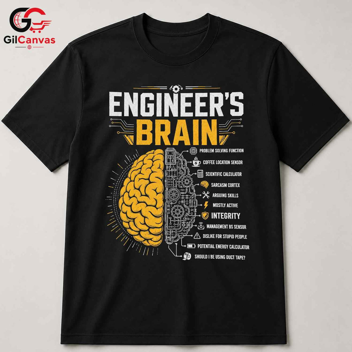 Engineer Brain Science T-Shirt Unisex Gift For Engineering Lovers Graphic Shirt