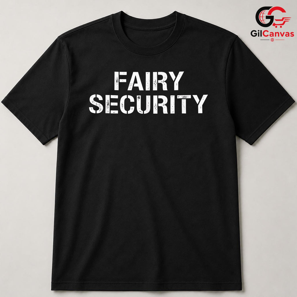 Fairy Security Costume Tee Shirt Unisex Spooky Halloween Party Gift Teens Adults