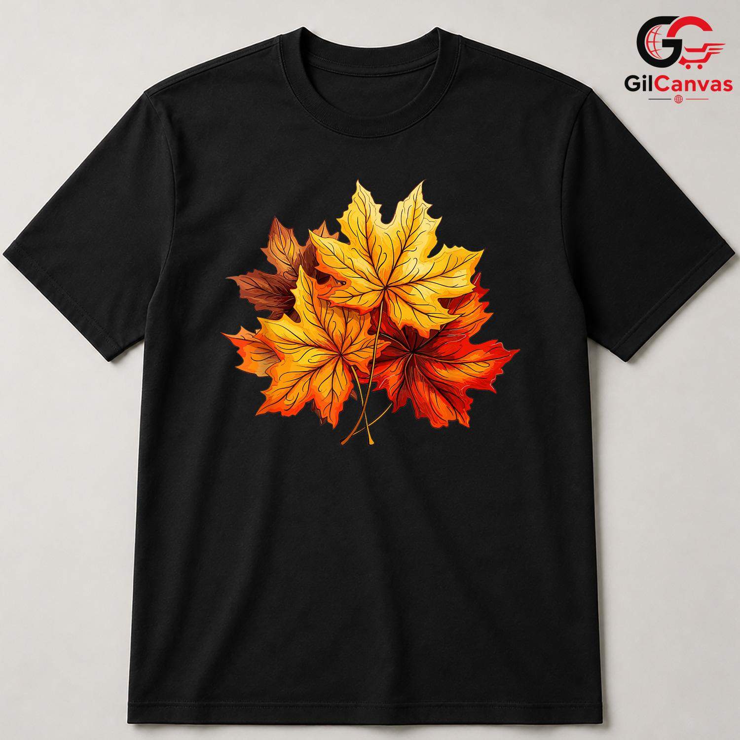 Fall Leaves Nature Lover Shirt Unisex Cozy Autumn Celebration Gift For All
