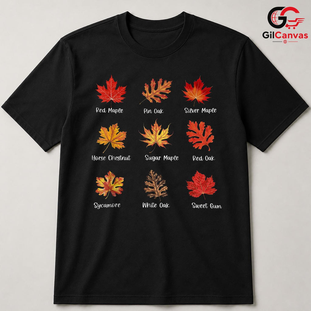 Fall Leaves Nature Season Tee Unisex Perfect Cozy Autumn Gift For All Ages