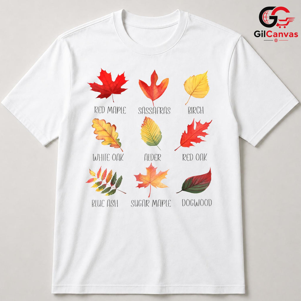 Fall Leaves Nature T-Shirt Unisex Perfect Autumn Season Gift For All Ages