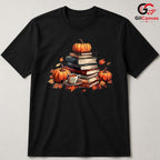 Fall Reading Pumpkin T-Shirt Unisex Cozy Autumn Book Lover Perfect Gift