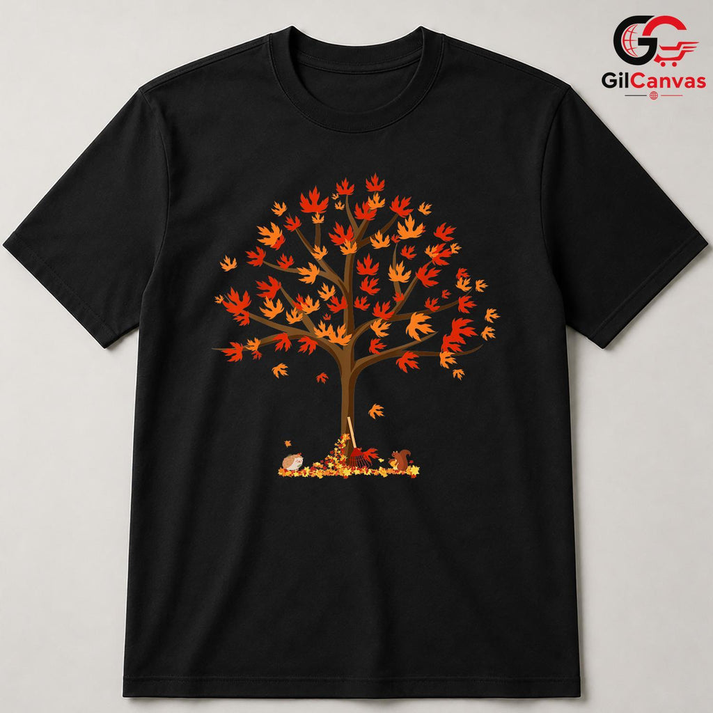 Fall Tree Nature Lover T-Shirt Unisex Cozy Autumn Seasonal Gift Kids Adults