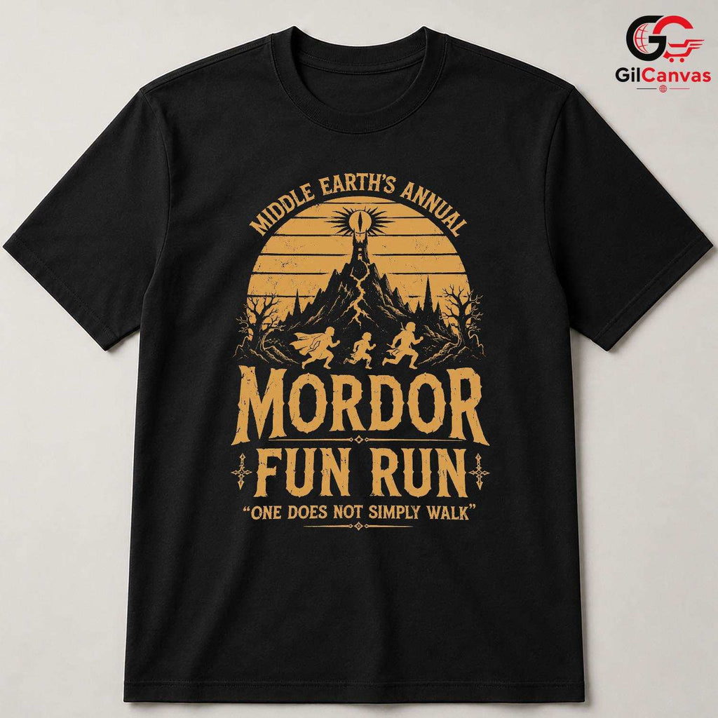 Fantasy Volcano Run T-Shirt Epic Ring Quest Event Unisex Running Graphic Tee