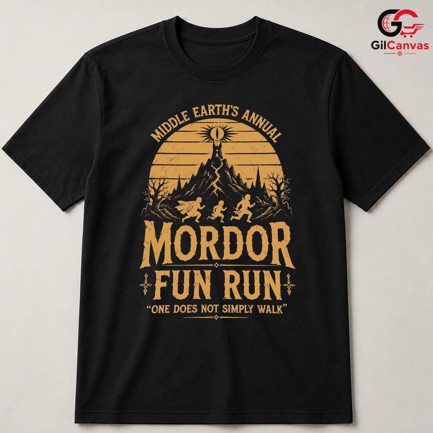 Fantasy Volcano Run T-Shirt Epic Ring Quest Event Unisex Running Graphic Tee