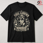 Feral Gardener Raccoon T-Shirt Eco Friendly Unisex Halloween Graphic Tee