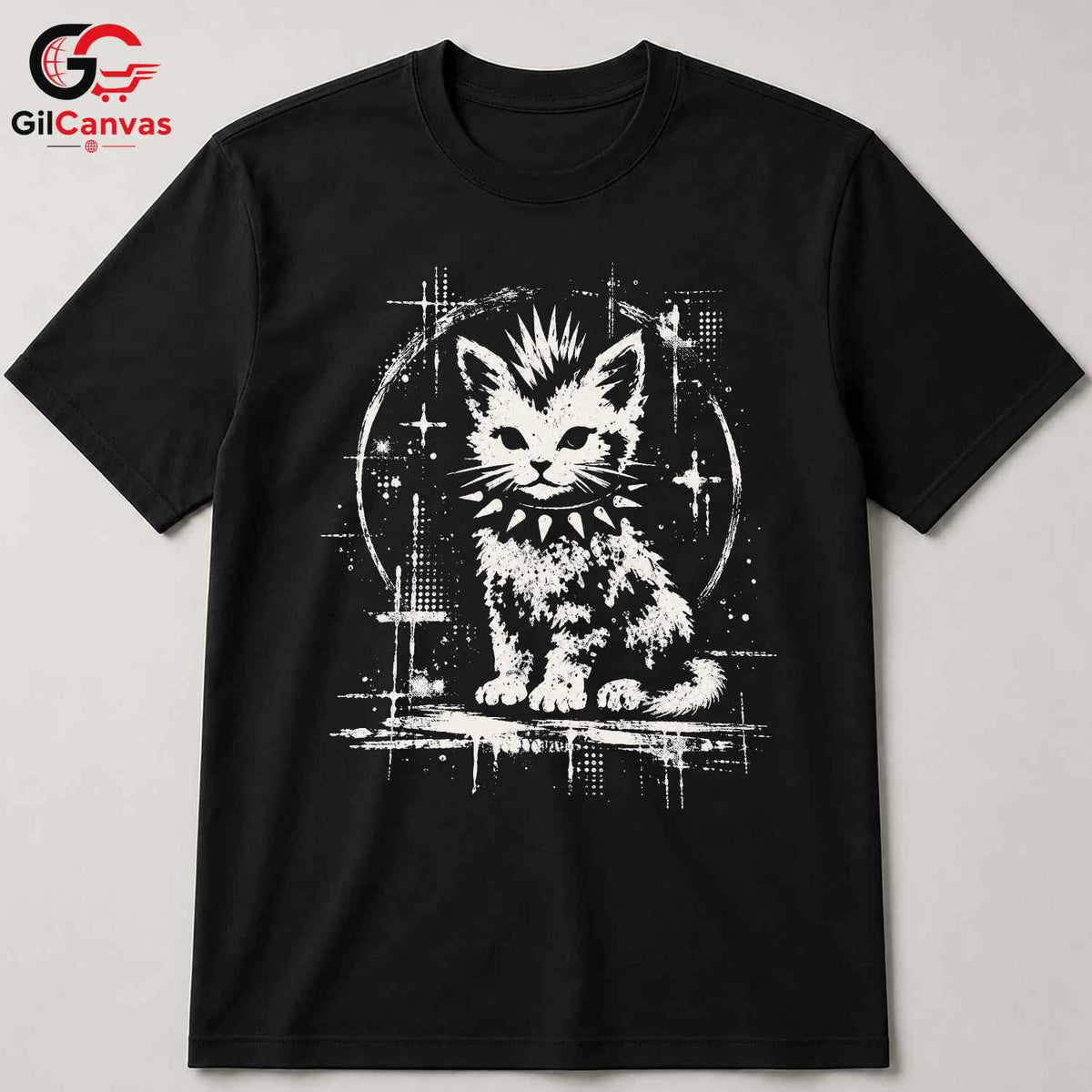 Festive Cute Cat T-Shirt Men Women Animal Lover Festival Casual Apparel Graphic