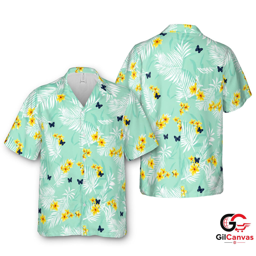 Floral Design Hawaiian Shirt For Unisex Summer Vacation Tropical Style Wear
