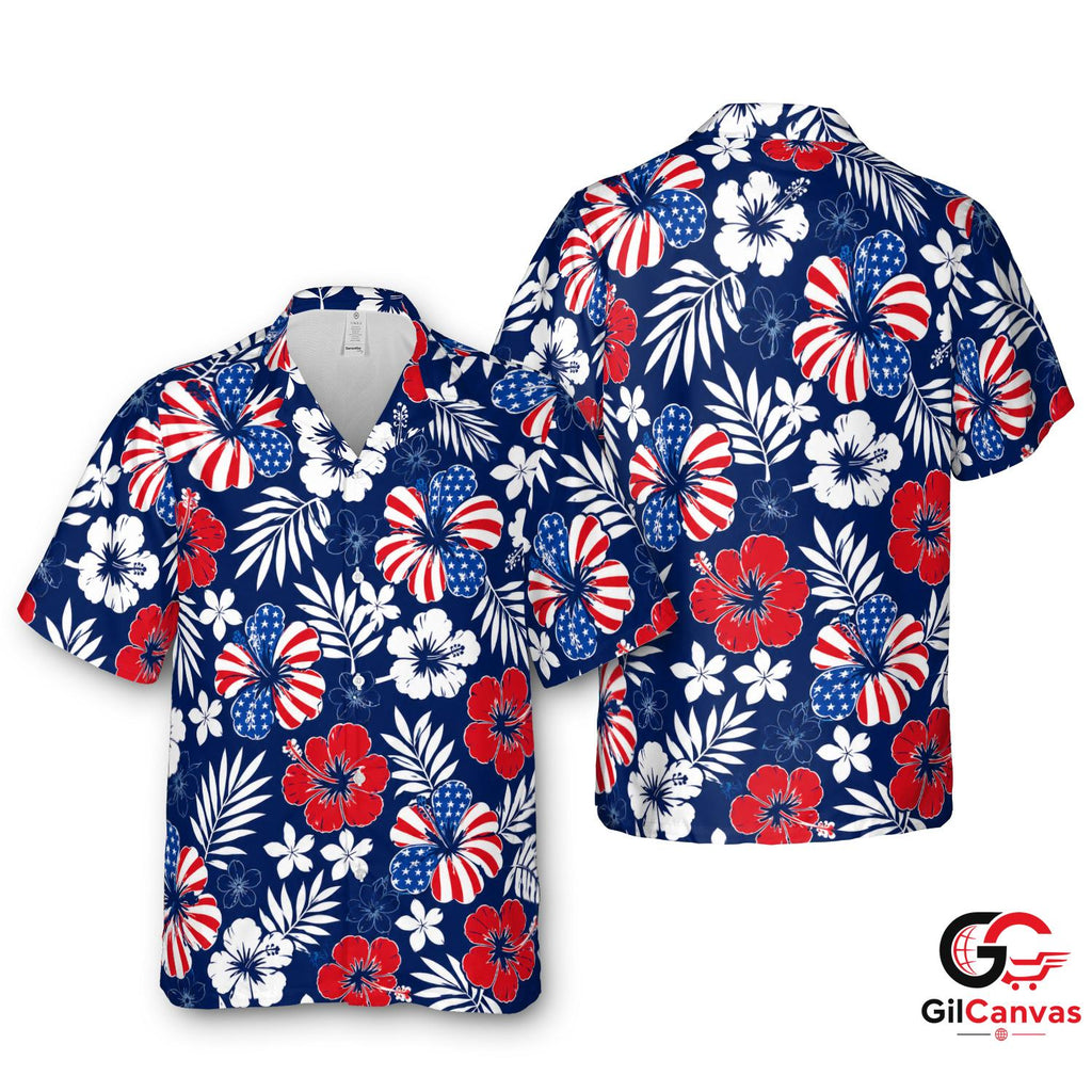 Floral Pattern Hawaiian Shirt For Summer Vacations Unisex Beach Wear Vibe