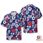 Floral Pattern Hawaiian Shirt For Summer Vacations Unisex Beach Wear Vibe