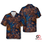 Floral Print Hawaiian Shirt For Unisex Summer Parties Vibrant Colors Casual Wear