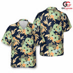 Floral Print Summer Shirt Men, Stylish Casual Top for Beachwear Vacation