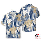 Floral Print Tee Hawaiian Shirt Summer Vibes Unisex Beachwear Tropical Vibe