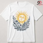 Floral Sunshine Graphic T-Shirt Summer Nature Lover Unisex Casual Apparel