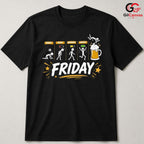 Friday Stickman Beer Mug T-Shirt Funny Weekend Party Unisex Graphic Apparel Tee