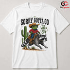 Frog Cowboy Raccoon T-Shirt Humorous Animal Graphic Perfect Unisex Gift Tee