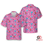Fun Animal Tee Hawaiian Shirt For Summer Party Unisex Beach Vibes Apparel