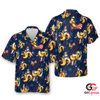Fun Banana Tee Hawaiian Shirt For Independence Day Unisex July 4th Apparel