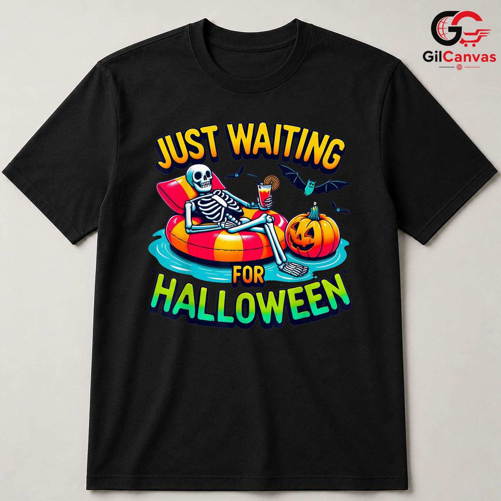 Fun Skeleton Pumpkin Tee Shirt Unisex Cute Halloween Party Gift Idea For Kids