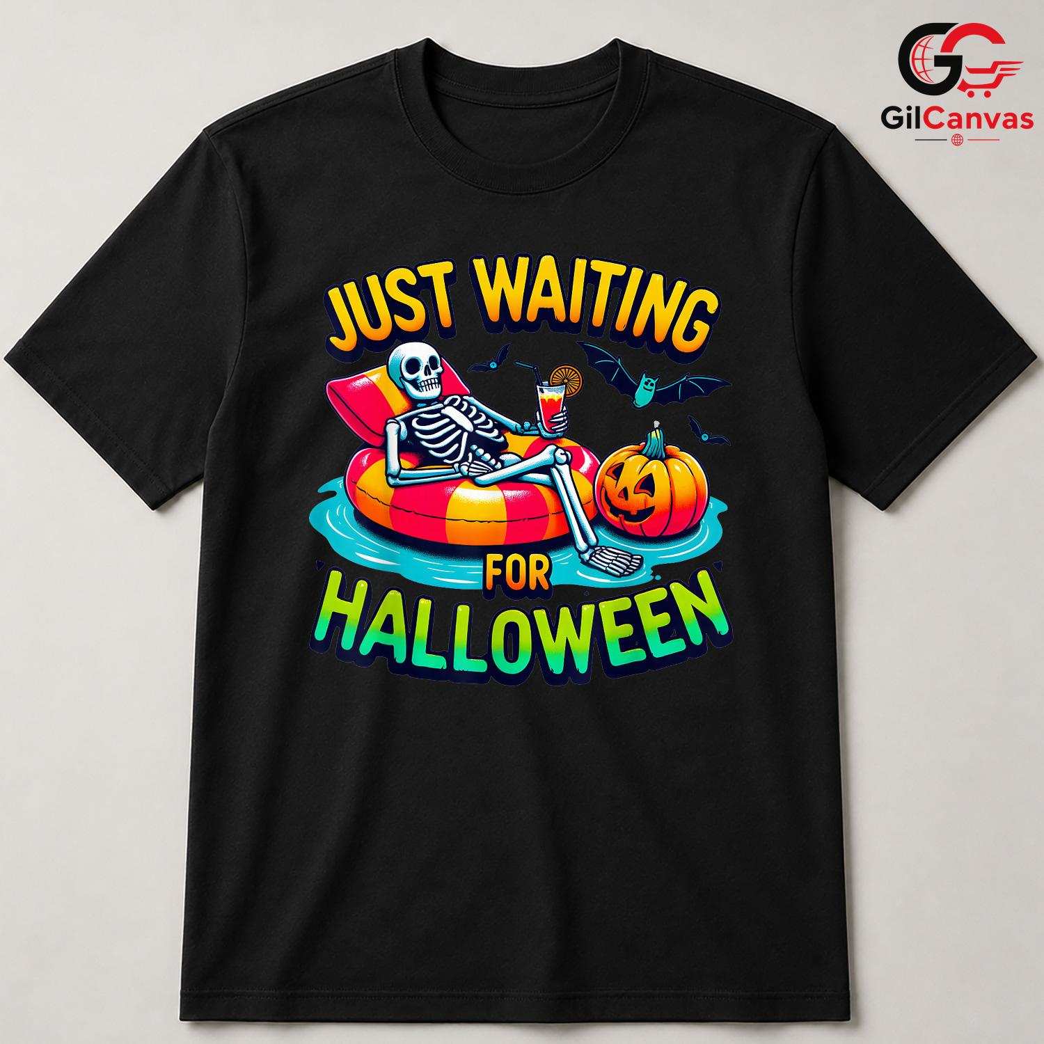 Fun Skeleton Pumpkin Tee Shirt Unisex Cute Halloween Party Gift Idea For Kids