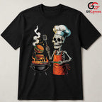 Funny BBQ Skeleton Chef Shirt Unisex Great Grilling Foodie Gift For Halloween