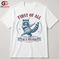 Funny Dancing Raccoon T-Shirt Unisex Animal Lover Seasonal Cute Graphic Gift Tee