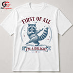 Funny Dancing Raccoon T-Shirt Unisex Animal Lover Seasonal Cute Graphic Gift Tee