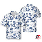 Funny Dinosaur Hawaiian Shirt For Men Beach Parties Stylish Summer Apparel Fit